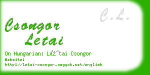 csongor letai business card